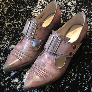 John Fluevog Pilgrim Buckled Victorian Loafer